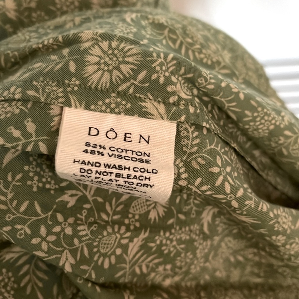 NWT Doen Isidore Dress Green Garden Bloom Floral szXS - Picture 7 of 7
